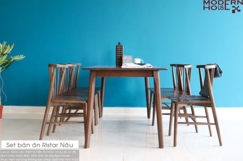 Set bàn ăn Ristar nâu