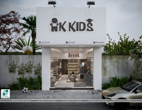 Thiết kế, thi công nội thất shop