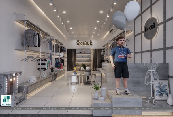 Thiết kế, thi công nội thất shop