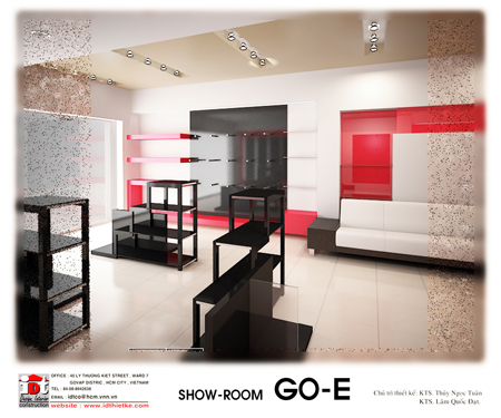 Thiết kế shop giày thời trang