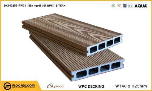Sàn ngoài trời WPC - B.Teak