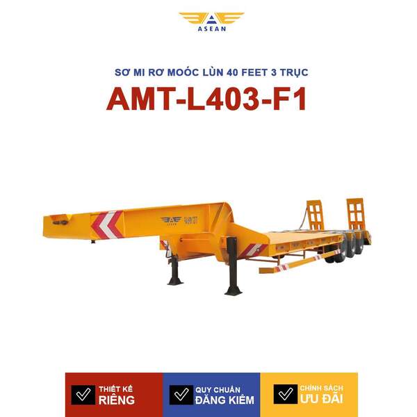Sơ mi rơ moóc lùn 40 feet 3 trục – AMT-L403-F1