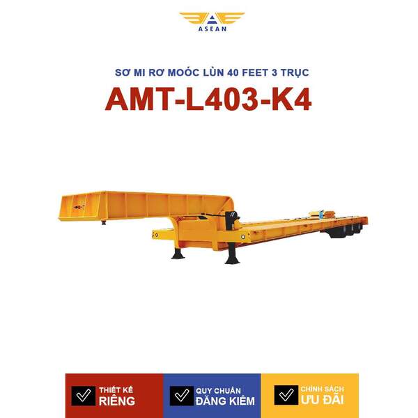 Sơ mi rơ moóc lùn 40 feet 3 trục – AMT-L403-K4