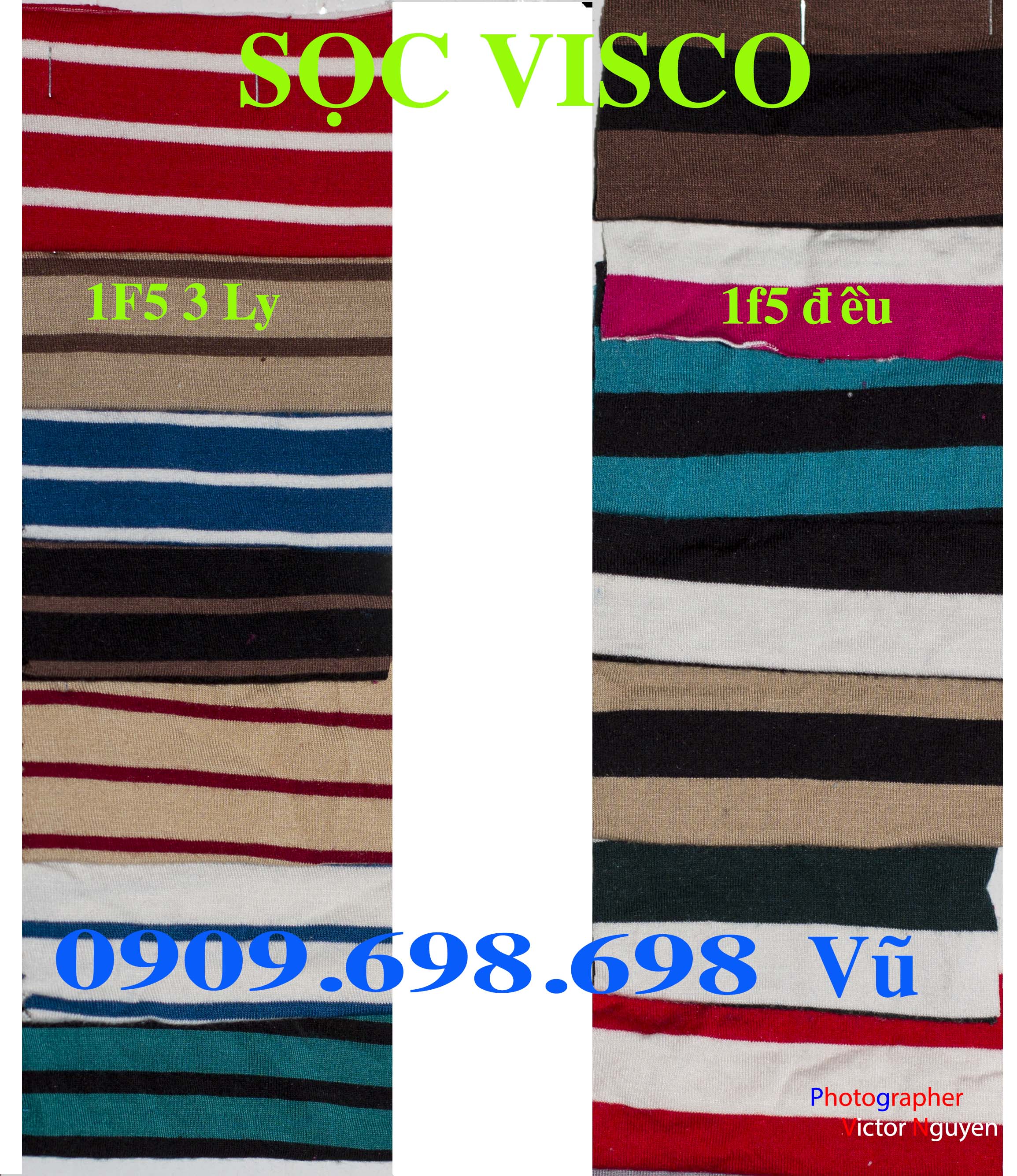 vải sọc visco