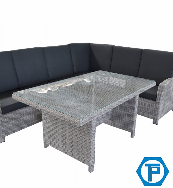 Sofa mây nhựa ngoài trời