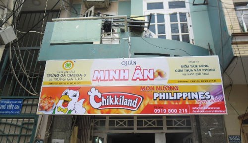 Sơn kẻ biển quảng cáo