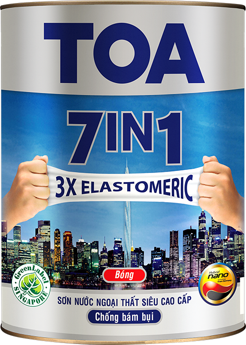 Sơn nước ngoại thất siêu cao cấp TOA 7in1