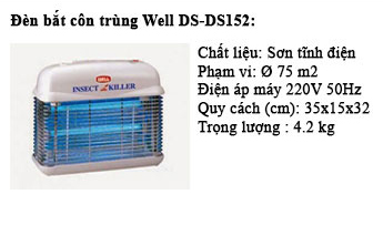 Đèn bắt côn trùng vỏ sơn tĩnh điện