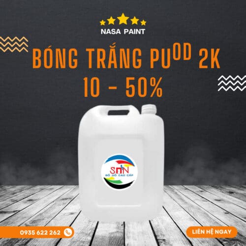 Sơn bóng trắng PU OD 2K 10-50%