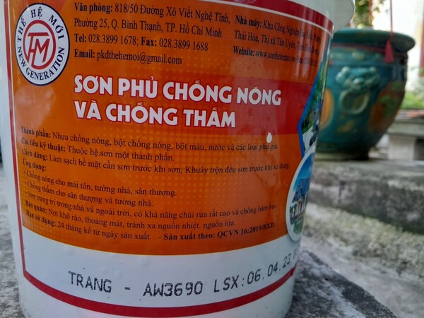 Sơn chống nóng và chống thấm thế hệ mới