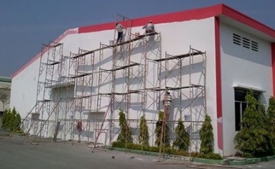 Sơn nhà xưởng công ty Dynamo Bình Dương