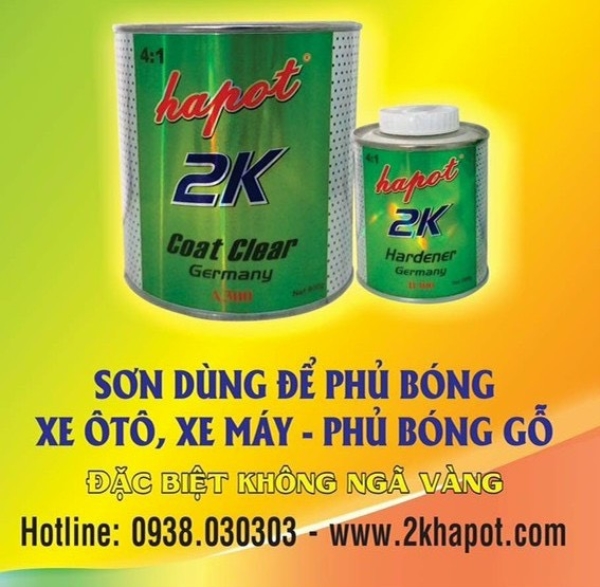 Sơn phủ bóng xe ô tô, xe máy, gỗ