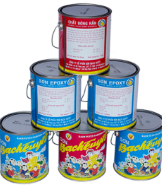 Sơn phủ Epoxy màu đỏ Bạch Tuyết