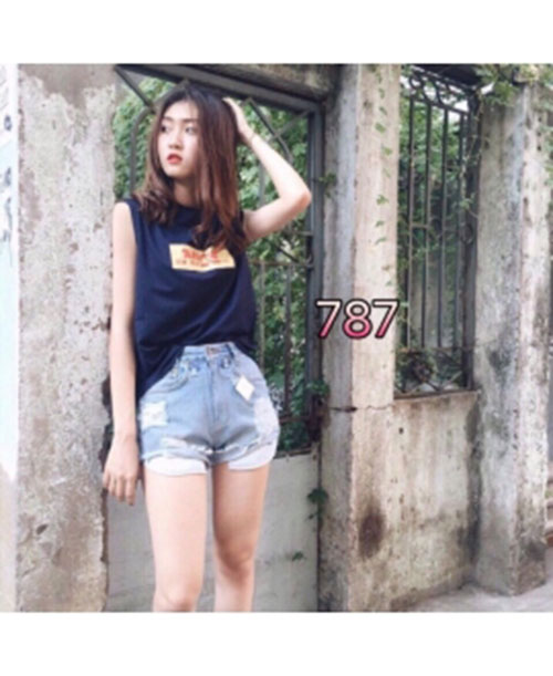 Quần sọt jean nữ
