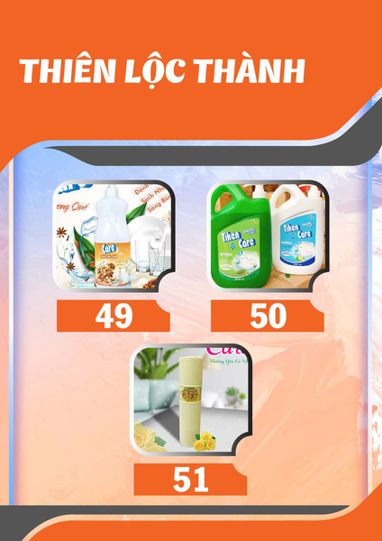 Sản phẩm hóa mỹ phẩm Thiên Phúc