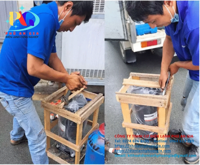Sửa máy chiller tại Vsip