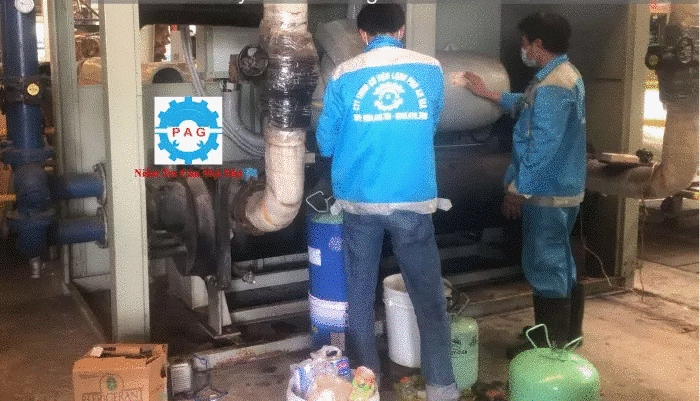 Sửa máy chiller trục vít