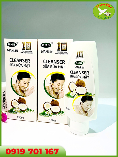 Sữa rửa mặt dừa