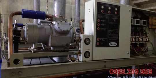 Sửa chữa hệ thống Chiller Carrier tại Nhà Thi Đấu Thể Dục Thể Thao