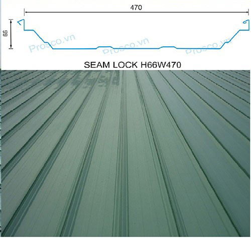 Tấm lợp không vít Seamlock