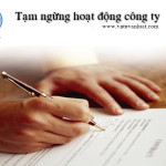 Tạm ngừng hoạt động doanh nghiệp