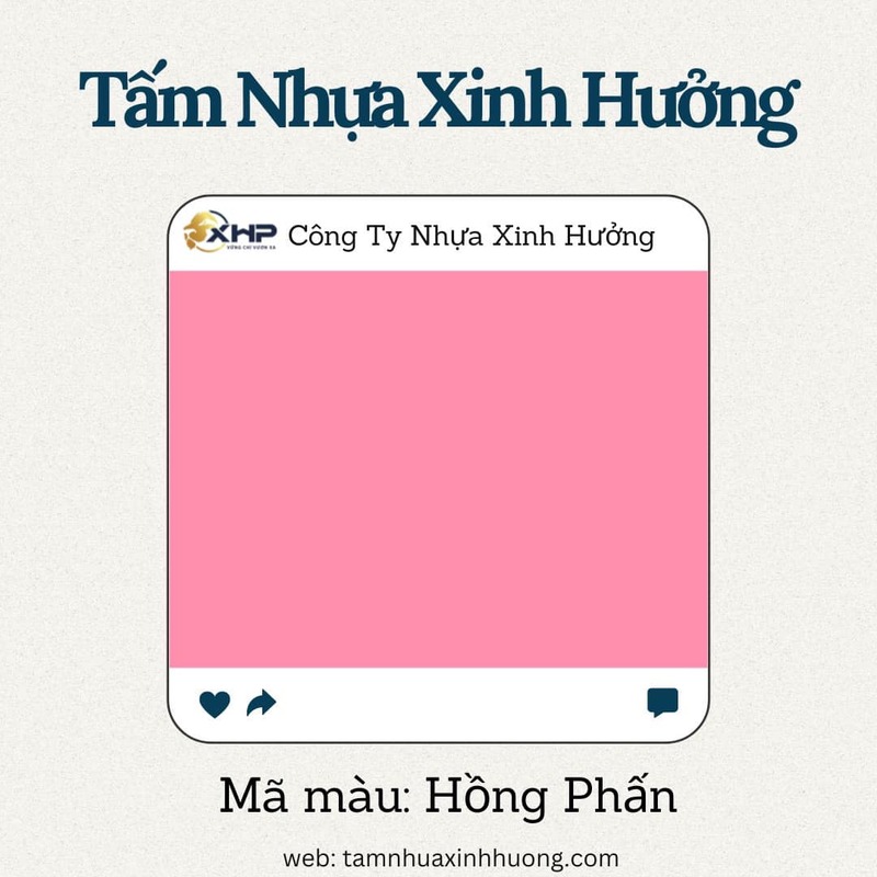 Tấm nhựa màu hồng phấn