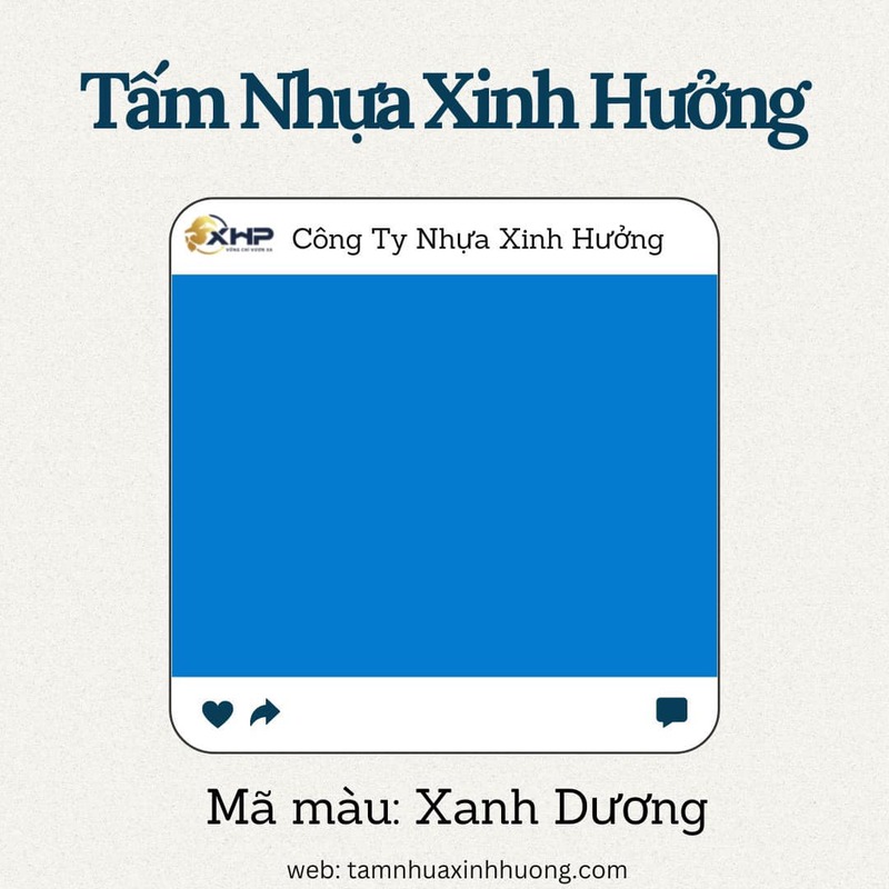 Tấm nhựa màu xanh dương