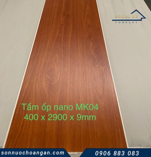 Tấm nhựa ốp tường Nano giả gỗ MK04