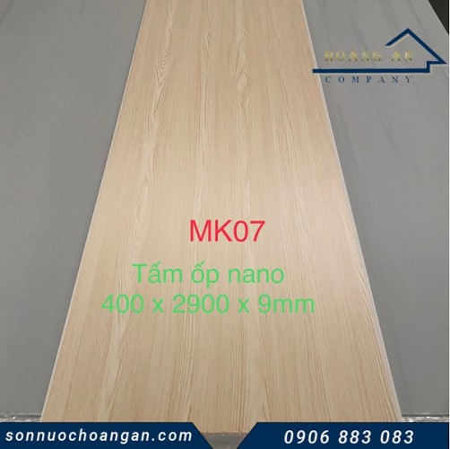 Tấm nhựa ốp tường Nano giả gỗ MK07