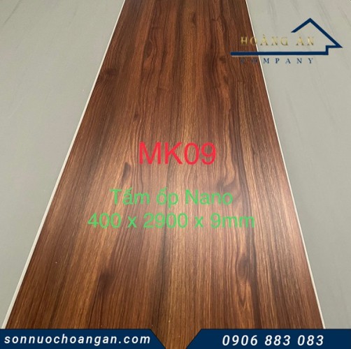 Tấm nhựa ốp tường Nano giả gỗ MK09