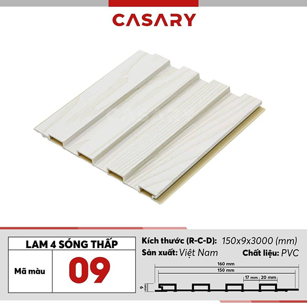 Tấm ốp lam 4 sóng thấp Casary - 09