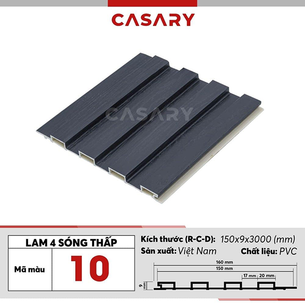 Tấm ốp lam 4 sóng thấp Casary - 10