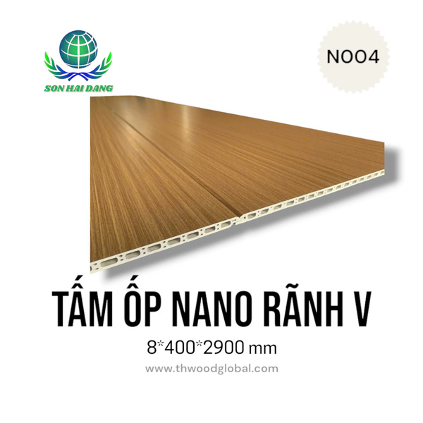 Tấm ốp nano rãnh V N004