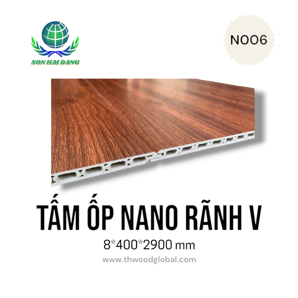 Tấm ốp nano rãnh V N006