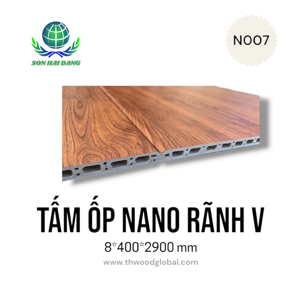 Tấm ốp nano rãnh V N007
