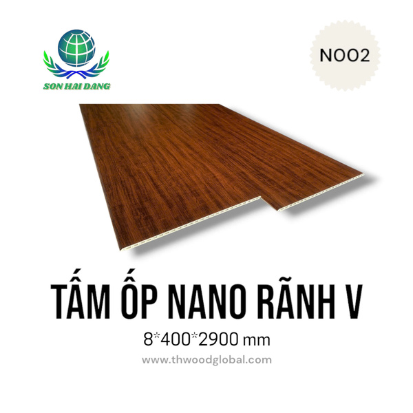 Tấm ốp nano rãnh V N002