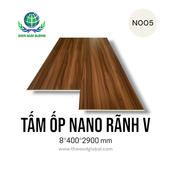 Tấm ốp nano rãnh V N005
