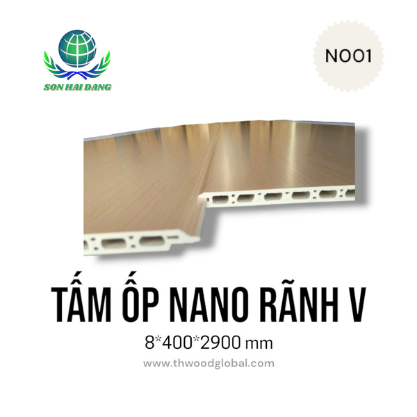 Tấm ốp nano rãnh V N001