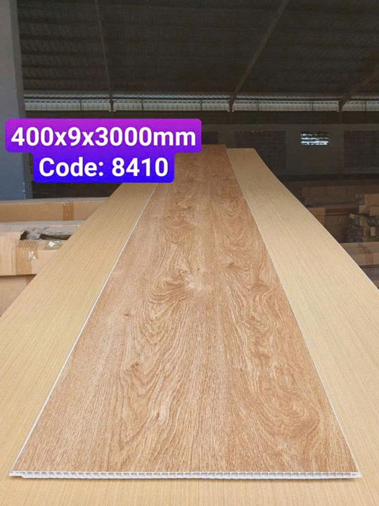Tấm nhựa ốp tường Nano giả gỗ mã 8410