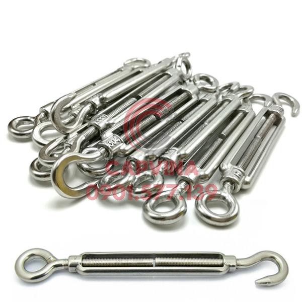Tăng đơ inox 1 đầu móc 1 đầu tròn