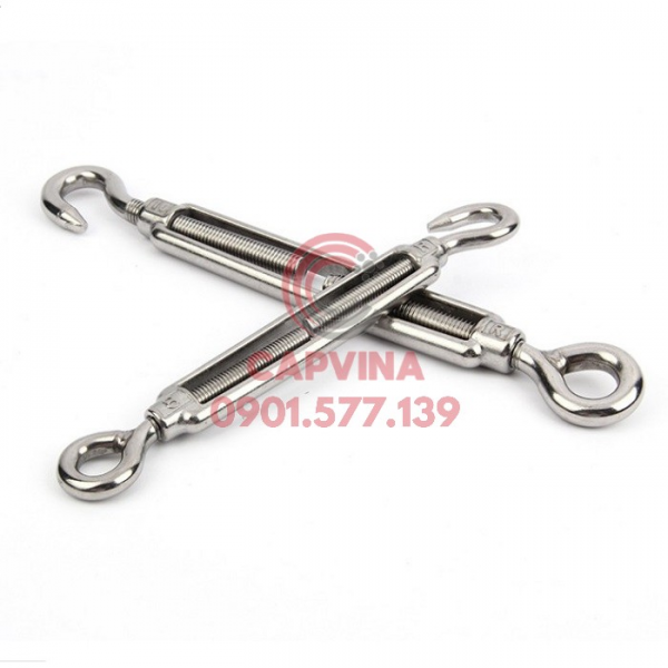 Tăng đơ inox 1 đầu móc 1 đầu tròn