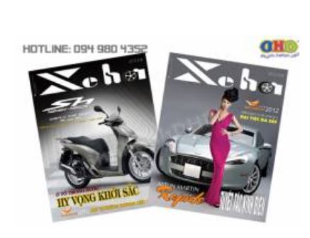 In tạp chí ô tô, xe máy
