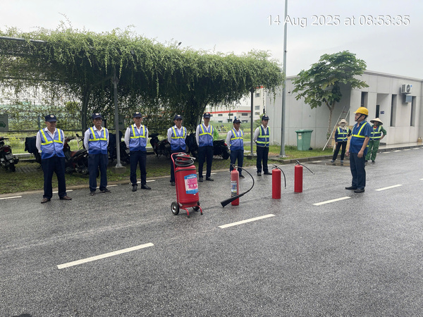 Hình ảnh tập huấn công tác phòng cháy chữa cháy
