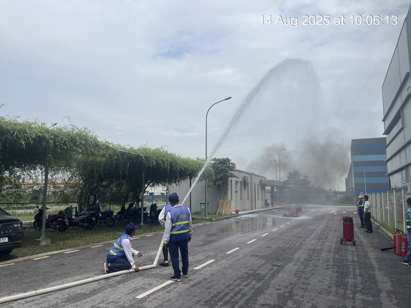 Hình ảnh tập huấn công tác phòng cháy chữa cháy