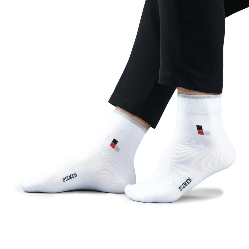 Tất cao cổ trơn chất liệu cotton Bizmen CO04