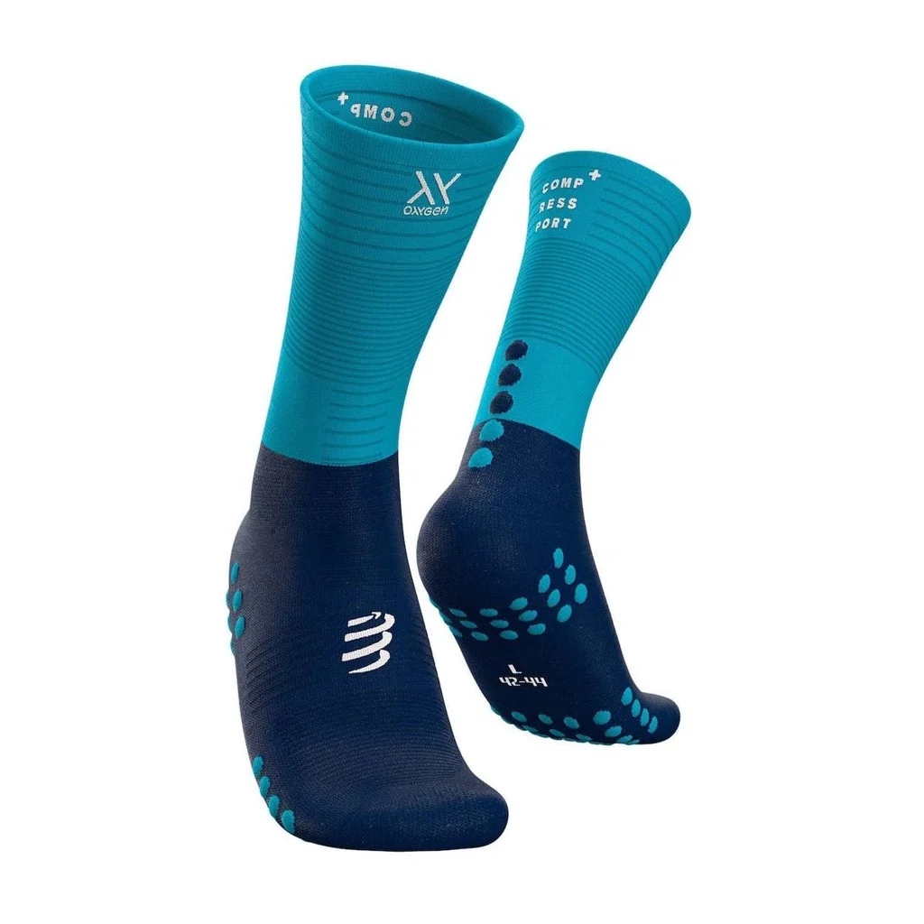 Tất dài chạy bộ Compressport Run Mid Compression Socks