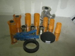 Tay nối béc, Van xả hạt, Kẹp ống hơi