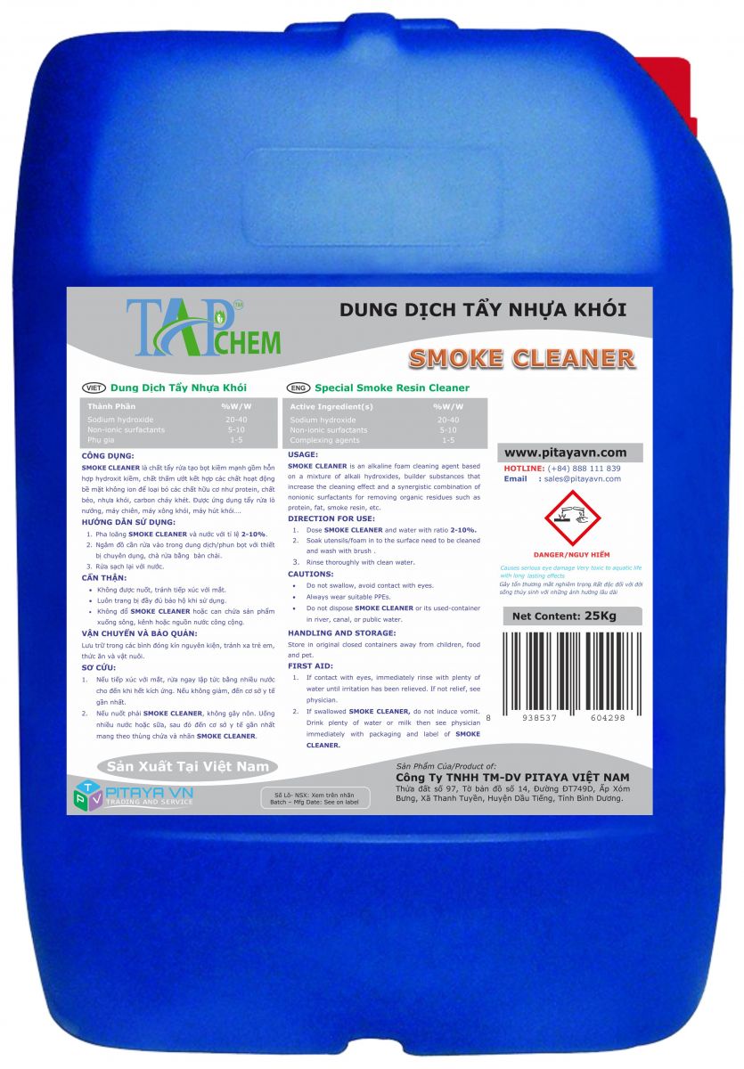 Tẩy rửa nhựa khói Smoke Cleaner