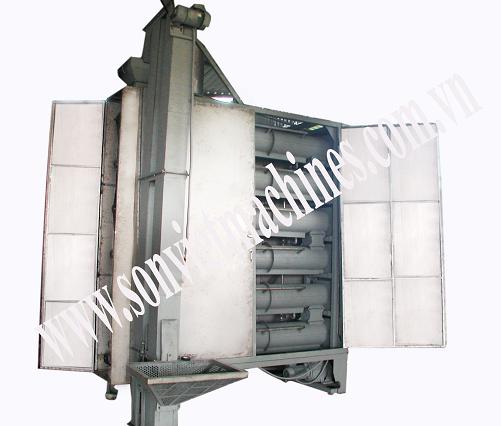 Thiết bị hấp hạt điều dạng vít tải
