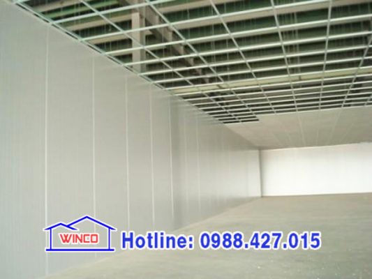 Thi công vách ngăn kho xưởng
